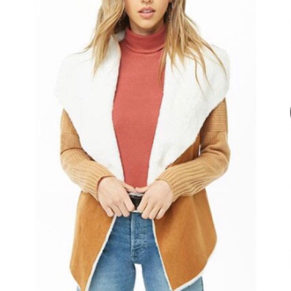 Faux fur sweater